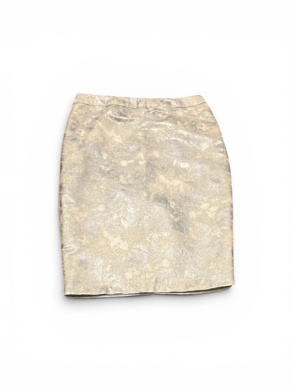 The Limited Metallic Gold and Silver Pencil Skirt